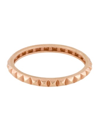 Ring 18K Pyramid Spike Band Ring