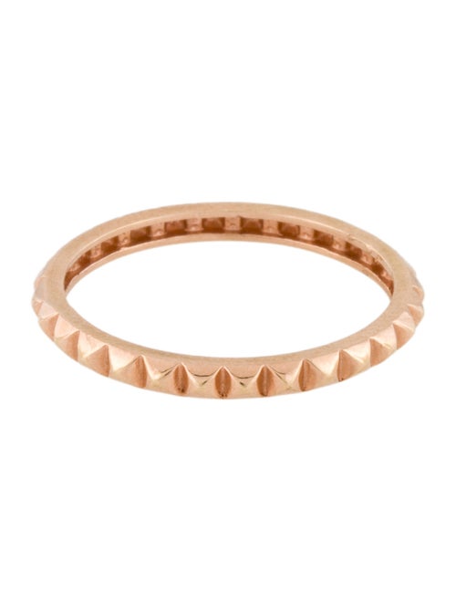 Ring 18K Pyramid Spike Band Ring
