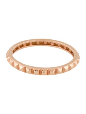 Ring 18K Pyramid Spike Band Ring