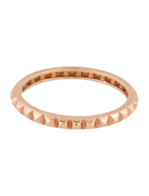 Ring 18K Pyramid Spike Band Ring