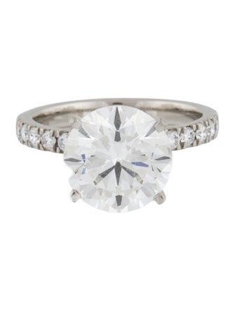 Ring Platinum 5.01ct. Lab-Grown Diamond Engagement Ring