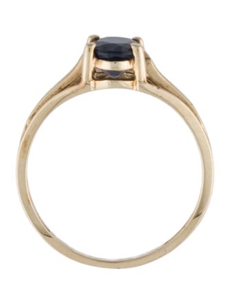 Ring 10K Sapphire Cocktail Ring