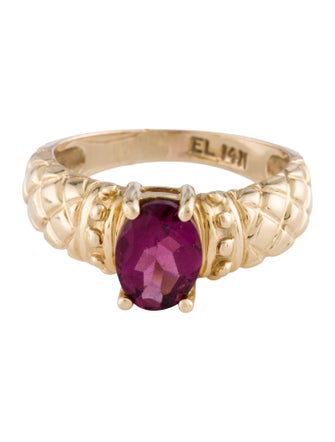 Ring 14K 1.15ct Tourmaline Cocktail Ring