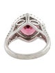Ring Platinum 5.18ctw Tourmaline & Diamond Cocktail Ring