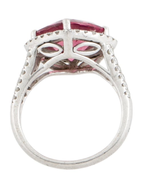 Ring Platinum 5.18ctw Tourmaline & Diamond Cocktail Ring