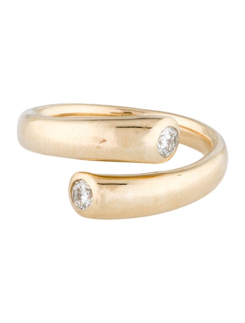 Ring 14K Diamond Bypass Ring