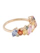 Ring 14K 2.19ctw Sapphire Multicolor Band