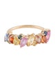 Ring 14K 2.19ctw Sapphire Multicolor Band