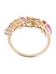 Ring 14K 2.19ctw Sapphire Multicolor Band