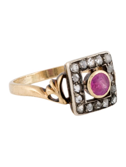 Ring Antique Ruby & Diamond Ring