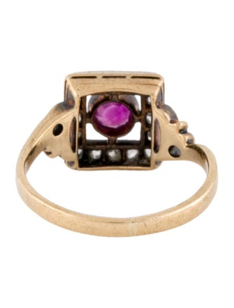 Ring Antique Ruby & Diamond Ring