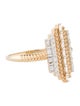 Ring 14K Diamond Chevron Cocktail Ring