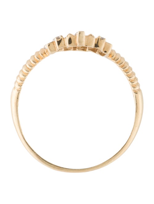 Ring 14K Diamond Chevron Cocktail Ring