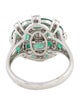 Ring 18K Emerald & Diamond Cocktail Ring