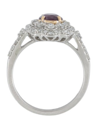 Ring Oscar Friedman 18K Sapphire & Diamond Cocktail Ring