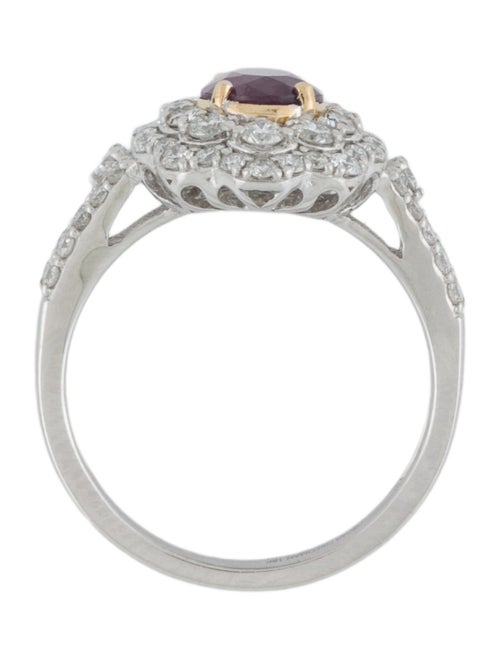 Ring Oscar Friedman 18K Sapphire & Diamond Cocktail Ring