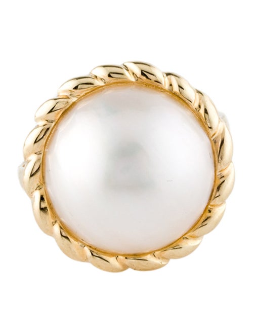 Ring 14K Mabé Pearl Cocktail Ring