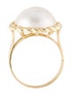 Ring 14K Mabé Pearl Cocktail Ring