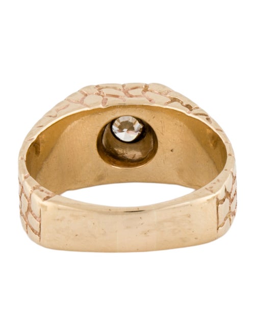 Ring 14K Diamond Signet Ring