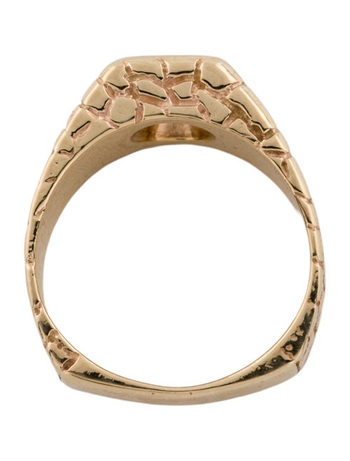 Ring 14K Diamond Signet Ring