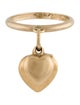 Ring 14K Double Heart Charm Cocktail Ring