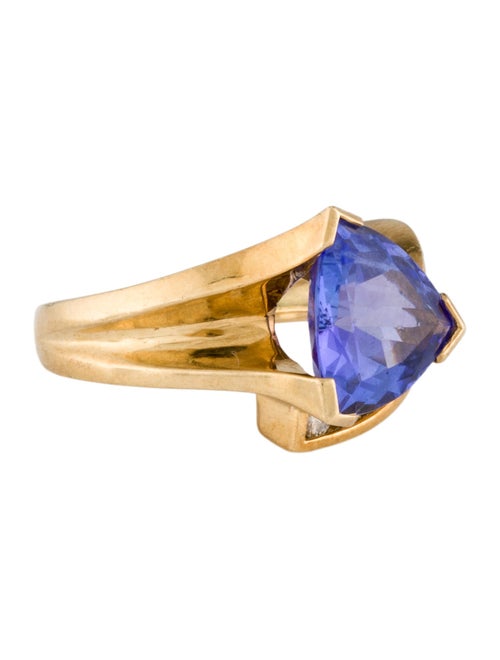 Ring 18K 3.12ct Tanzanite & Diamond Cocktail Ring