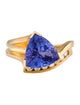 Ring 18K 3.12ct Tanzanite & Diamond Cocktail Ring