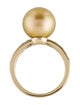 Ring 18K South Sea Cultured Pearl & Diamond Cocktail Ring