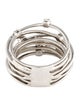 Ring 18K Diamond Multi-Row Wire Crossover Band