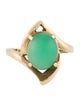 Ring 14K Chrysoprase Cocktail Ring