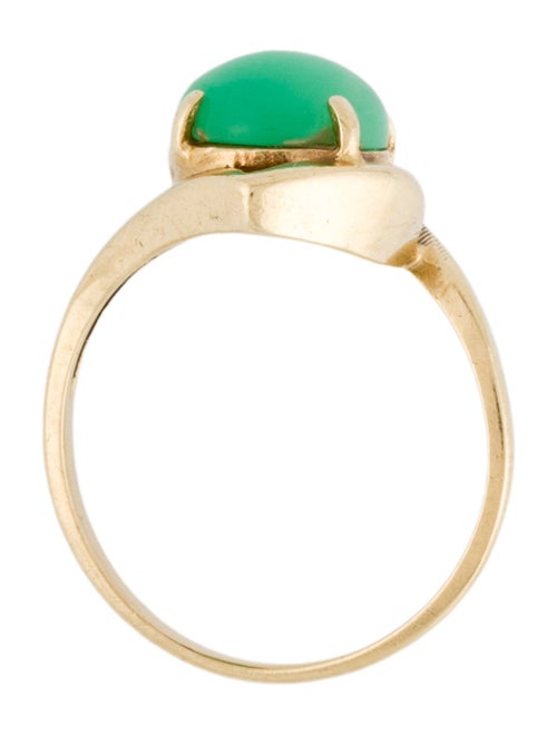 Ring 14K Chrysoprase Cocktail Ring