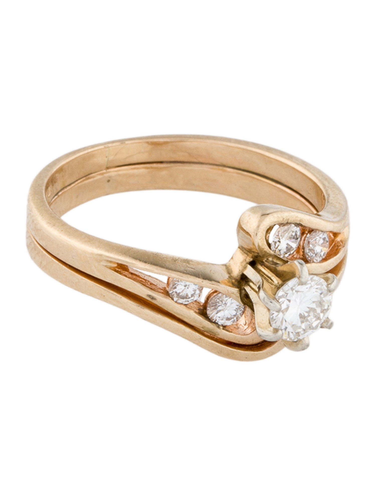 Ring 14K Diamond Cocktail