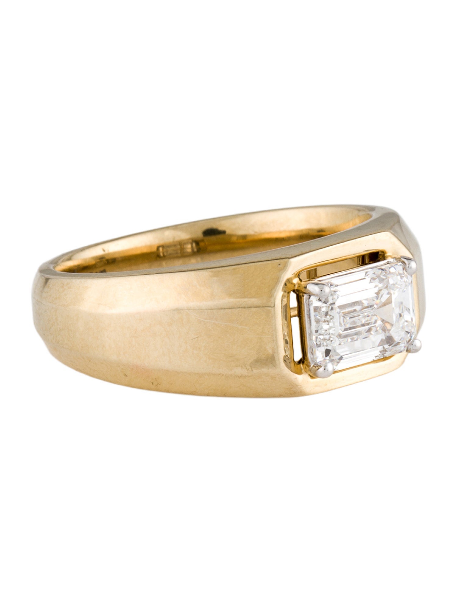 Ring 14K 1.85ctw Lab-Grown Diamond Signet