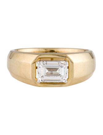 Ring 14K 1.85ctw Lab-Grown Diamond Signet Ring