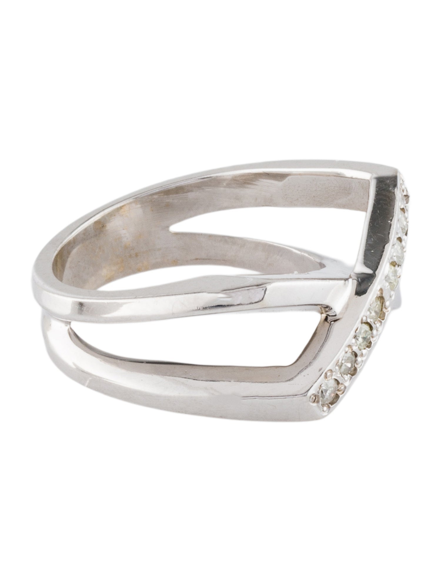 Ring 14K Diamond Crossover Cocktail