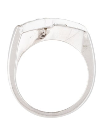 Ring 14K Diamond Crossover Cocktail Ring