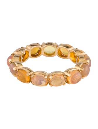 Ring 18K 3.51ctw Opal Eternity Band