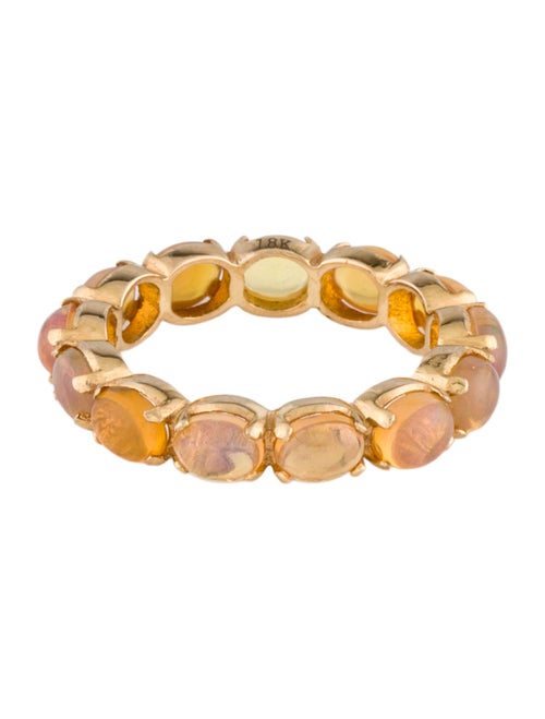Ring 18K 3.51ctw Opal Eternity Band