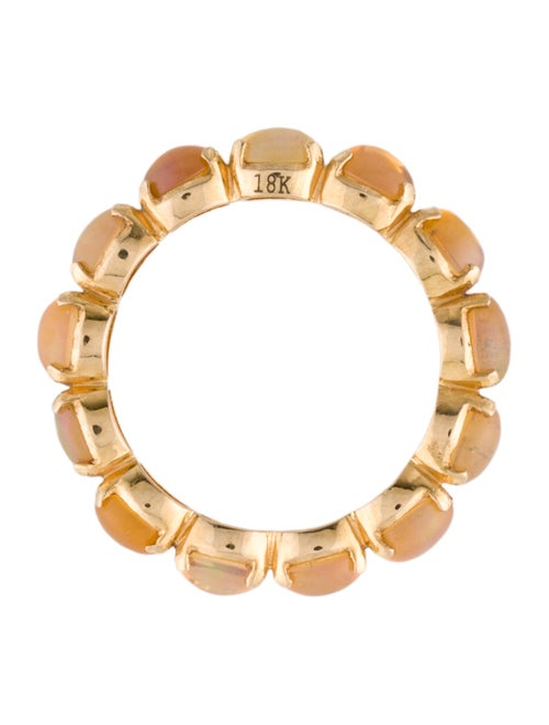 Ring 18K 3.51ctw Opal Eternity Band