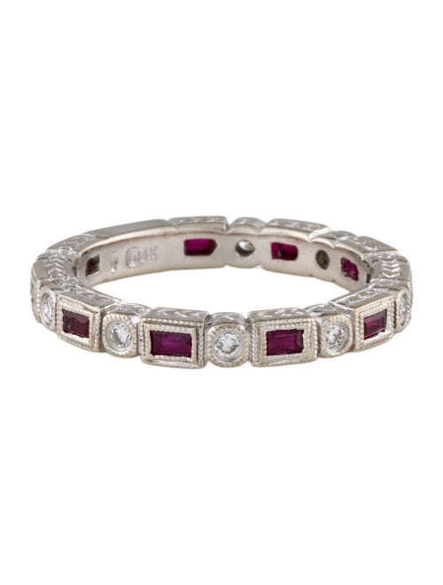 Ring 14K Ruby & Diamond Band