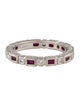 Ring 14K Ruby & Diamond Band
