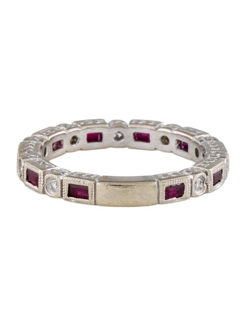 Ring 14K Ruby & Diamond Band