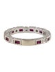 Ring 14K Ruby & Diamond Band