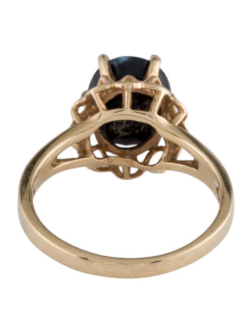 Ring 10K 3.17ct Sapphire Cocktail Ring