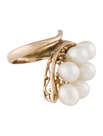 Ring 14K Pearl Cocktail Ring