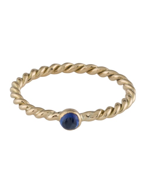 Ring 18K Sapphire Twisted Band