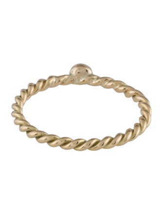 Ring 18K Sapphire Twisted Band