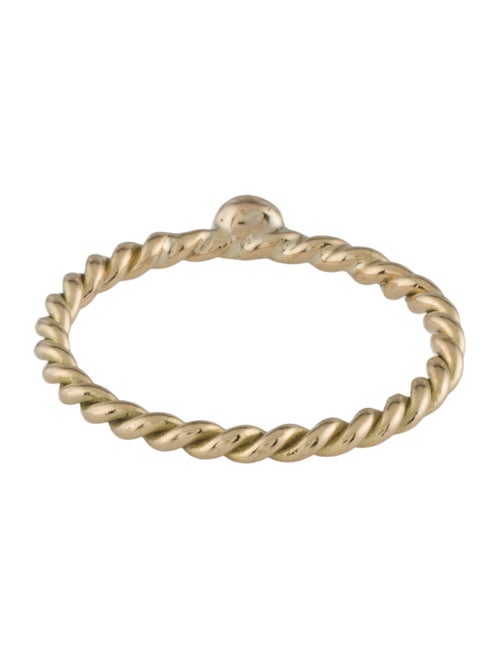 Ring 18K Sapphire Twisted Band