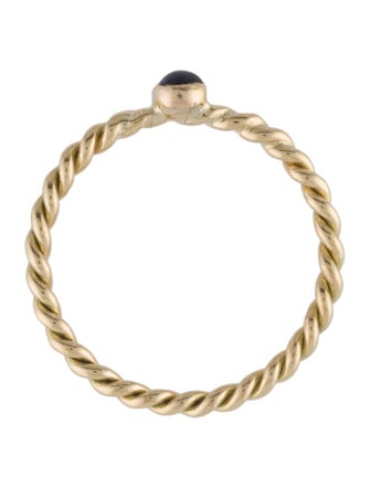Ring 18K Sapphire Twisted Band