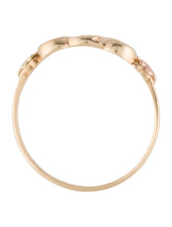 Ring 10K Diamond Double Heart Ring